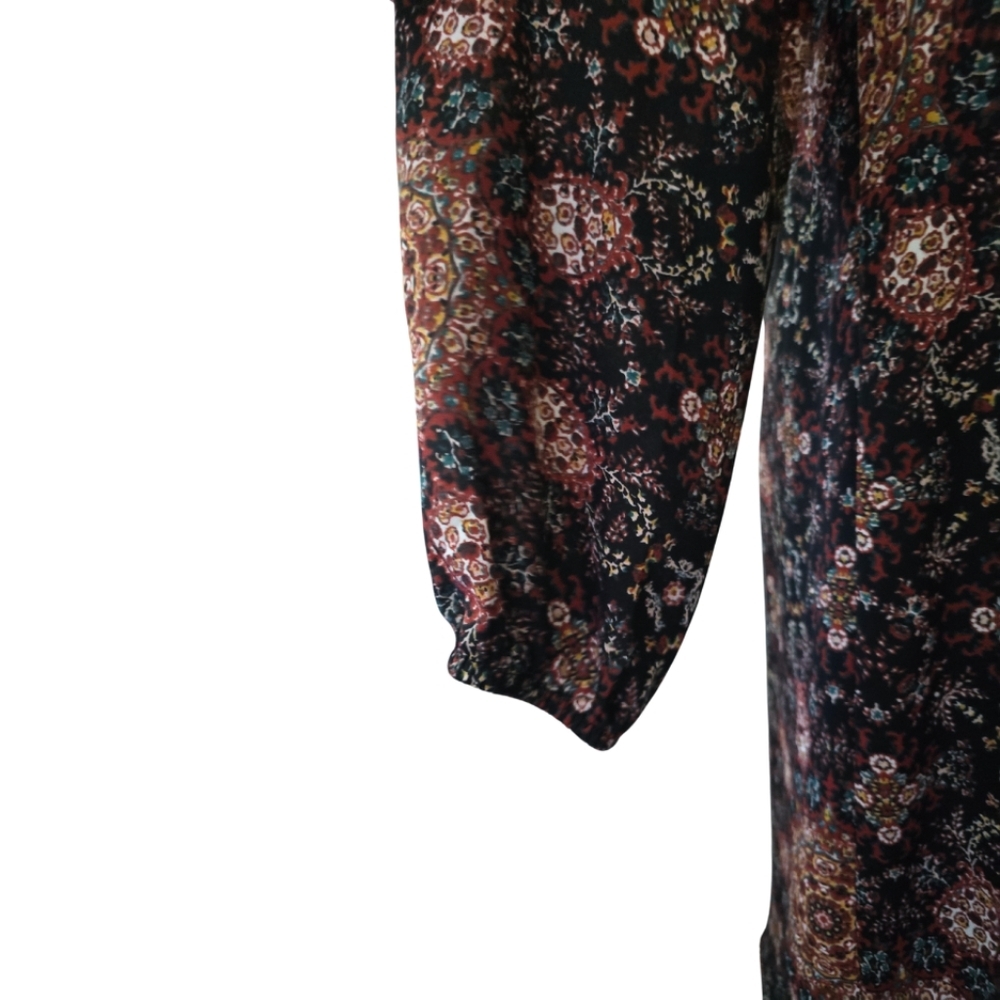 Evereve Allison Joy Lorene Dress Boho Medallion Print Small - Picture 4 of 5